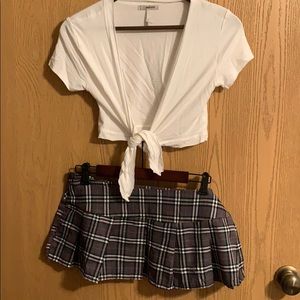 School girl costume lingerie